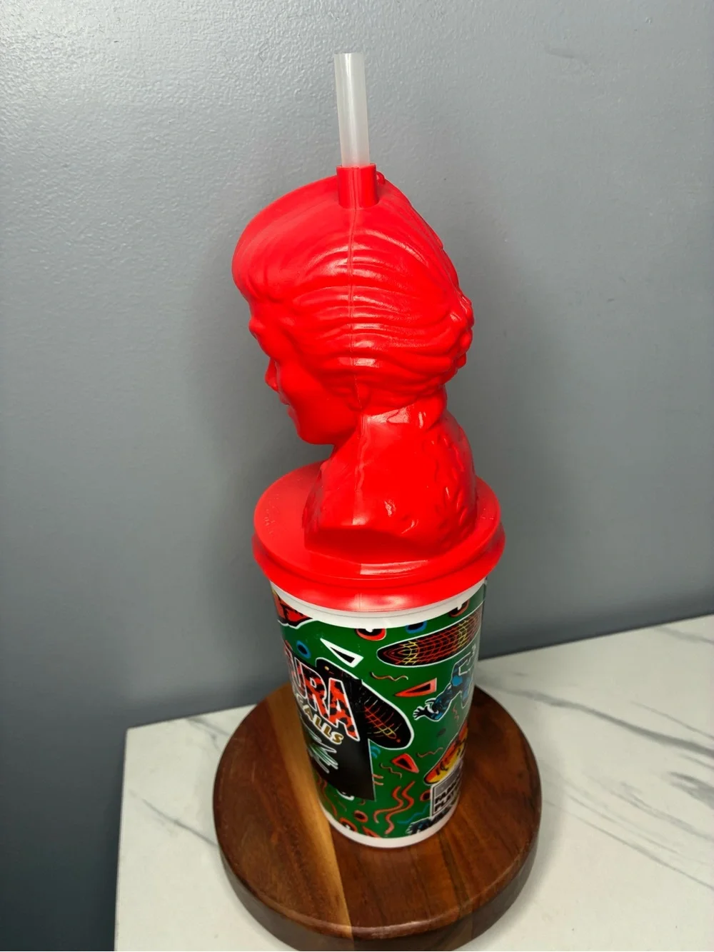 Ace Ventura Promotional Bust Cup with Straw 1990s Movie Collectible